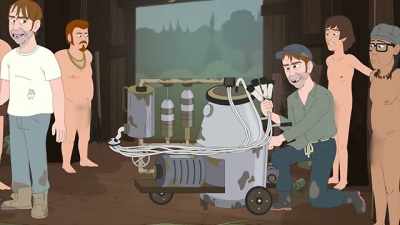 You heard the man, Clem,
fire up that there milker. - Trailer Park Boys: The Animated Series