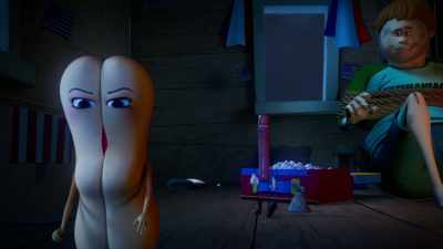 - You helped me steal this guy, remember?
- Yeah, and I regret it. - Sausage Party: Foodtopia