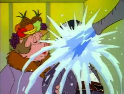 You idiot, I was in
that one-man elevator, too. - DuckTales