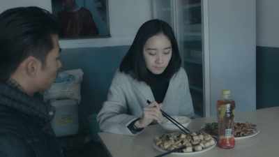 You just left a restaurant - An Elephant Sitting Still