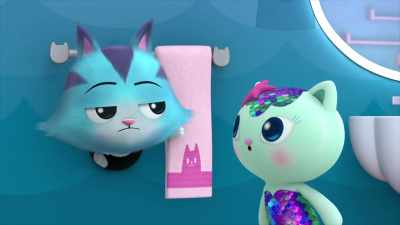 -You just missed her.
-[groans] - Gabby's Dollhouse