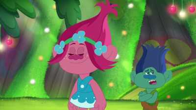 -You just need his entry passcode.
-What? I'm not giving him my-- - Trolls: The Beat Goes On!