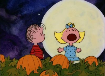 You kept me up all night waiting for the Great Pumpkin - It's the Great Pumpkin, Charlie Brown