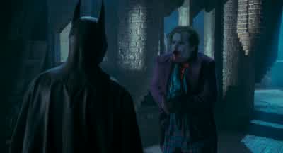 BATMAN You killed my parentsWhatWhat are you sayingBATMAN I made you but you made me firstI was just a kidI say you made me you say I made youHow childish can you get - Batman