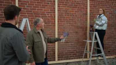 You know, actually, I was
just gonna head inside - Our Christmas Mural