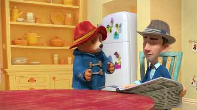 You know, behind the paper
and wearing that silly hat again. - The Adventures of Paddington