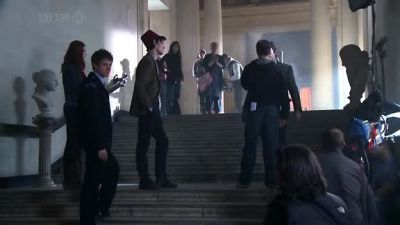 You know big staircase
big fall down it. - Doctor Who Confidential