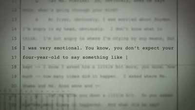 You know, you don't expect
your four-year-old - Outcry
