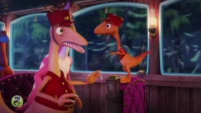 You know, I think
I'll switch tracks up ahead - Dinosaur Train: Adventure Island