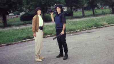 You know, in Sarajevo, she
used to sleep with her boots - Never Look Away