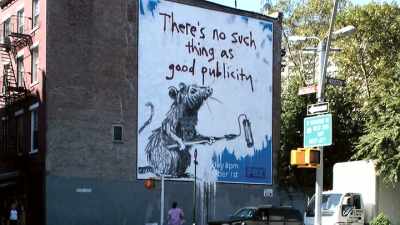 You know, he made it, he did it, - Saving Banksy