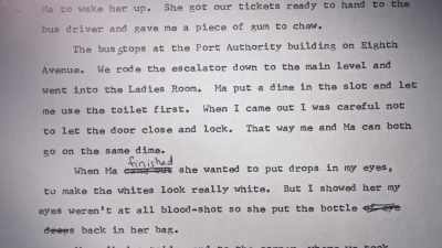 You know, my mother,
she was a crackerjack typist - Judy Blume Forever