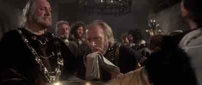 You know your own degrees. Sit down.
At first and last, a hearty welcome. - Macbeth