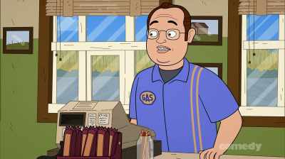 You know she puts up
her Christmas decorations - Corner Gas Animated
