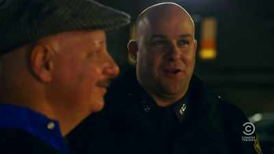 You know, and says,
"Well, weren't you're scared?" - Jeff Ross Roasts Cops