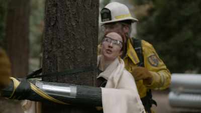 You know, it sounds flammable,
near this beautiful tree - Fire Country