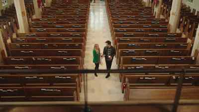 You know, the scene when
he's escorted by her dad - Unwrapping Christmas: Tina's Miracle