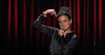 You know those '90s, knit, hip-hop hats - Jenny Slate: Stage Fright