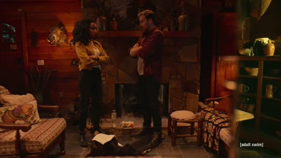 You know, uh,
comparatively speaking. - Adult Swim Yule Log