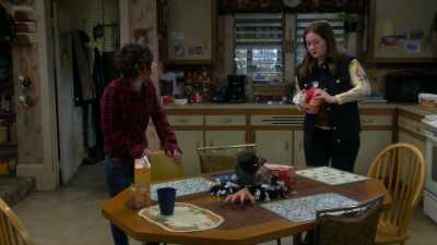 You know what?
I'm gonna go with "hiding." - The Conners