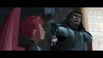 You know what? We're going underground.
Without the wings. - Nimona
