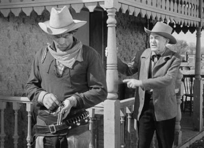 You know that young man isn't going to use his gun don't you - Red River