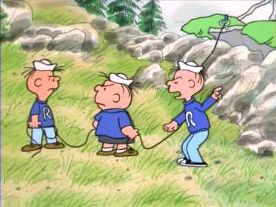You lazy bums! Help me! - Race for Your Life, Charlie Brown
