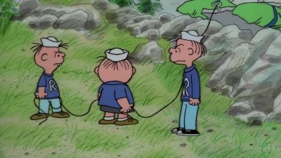 You lazy bums help me - Race for Your Life, Charlie Brown