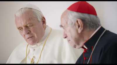 You lead... not by power
and not by intellect, - The Two Popes