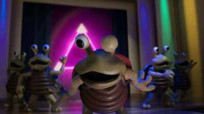 -You like to get down? 'Cause we sure do.
-[dance music playing] - Marvel's M.O.D.O.K.
