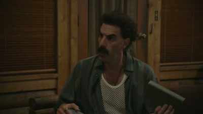 You were looking at this
and thinking, "What?" - Borat Subsequent Moviefilm