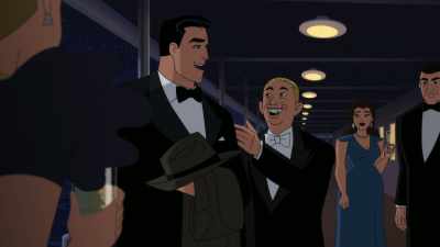 - You made it, Bruce.
- And so did you, um... - Batman: Caped Crusader