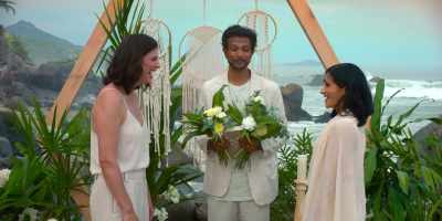 You may kiss the bride.
[LAUGHING] - The Drop