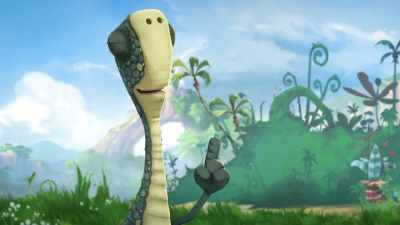 You mean, the way Rocky and I
couldn't agree on corn - Gigantosaurus
