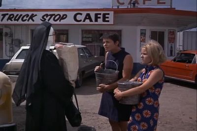 You mean we're supposed to wash - Where Angels Go Trouble Follows!