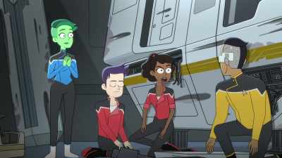 You messed
with the red alert speakers? - Star Trek: Lower Decks