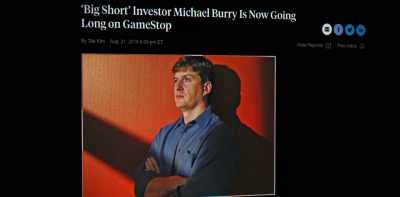 You had Michael Burry
out there coming in - Gaming Wall St