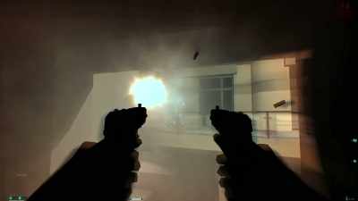 You might be crawling
around through the air ducts - FPS: First Person Shooter