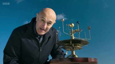 You might recognise this.
It's called an orrery - Secrets of Size: Atoms to Supergalaxies