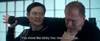 You move like sticky rice, now chop chop. - Green Ghost and the Masters of the Stone