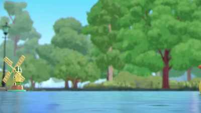 You must go around the ducks,
under the bridge, - The Adventures of Paddington