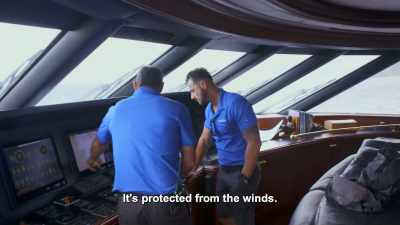 You need a person
to flake the anchor - Below Deck Down Under