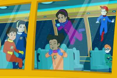 You need to circle the Earth
at the right speed. - The Magic School Bus Rides Again
