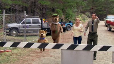 You need to let us in this park That turtle needs protection - Yogi Bear