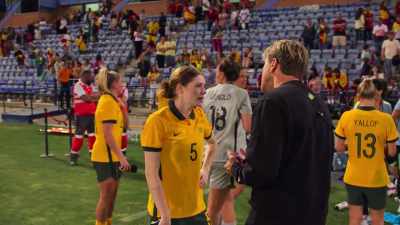 You needed to play more
defensively tonight than normally, - Matildas: The World at Our Feet