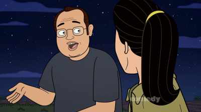 You had options:
back seat, roof, trunk. - Corner Gas Animated