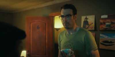 You pounded on his wall?
- Yeah, b-- - Destroy All Neighbors