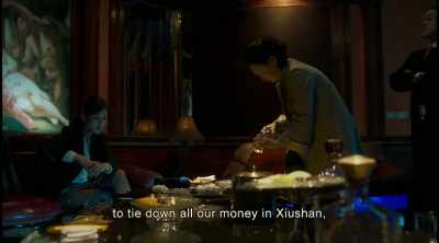 You pour tea and wine for us
while teaming with Mr. Lin - The Bold, the Corrupt and the Beautiful