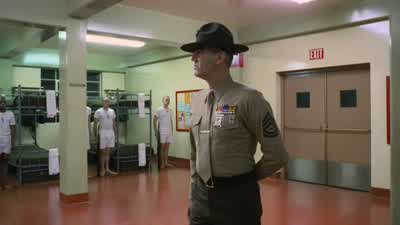 Tonight you pukes will sleep with your riflesYou will give your rifle a girl's nameBecause this is the only pussy you people are going to getYour days of finger banging old Mary Jane rottencrotchThrough her purty pink panties are overYou're married to - Full Metal Jacket