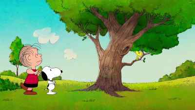 You put it in the tree to keep it away from harm. Good idea. - The Snoopy Show